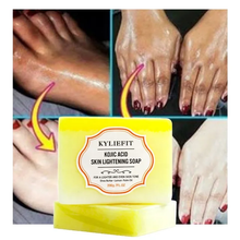 Load image into Gallery viewer, Turmeric Soap Skin Whitening Dark Spots lightening Acne Brightening Turmeric