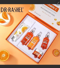 Load image into Gallery viewer, Dr Rashel Vitamin C moisturizing and anti Aging Skin Care 5 Pieces Set Original.
