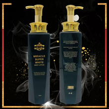 Load image into Gallery viewer, Miracle supper white body lotion for uneven skin tone with dark spots, superficial sun damage whitening/brightening the skin