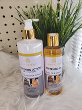 Load image into Gallery viewer, Whitening Oil wi papaya and vitamin c for dark spots, knuckle,dull skin, set