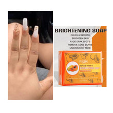 Load image into Gallery viewer, NEW RDL PAPAYA WHITENING SOAP + SUNSCREEN VITAMIN A, C & E FOR LIGHTENING SKIN