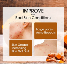 Load image into Gallery viewer, Tumeric Soap Skin Whitening Dark Spots lightening Acne Brightening Turmeric
