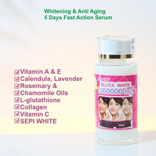 Load image into Gallery viewer, White Gluta Supreme 1500000 Mg V Shape Face Whitening Anti Aging
