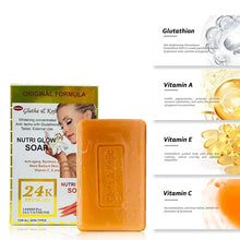 Load image into Gallery viewer, 24k Gold Nutri Glow soap with 150000 pro glutathione Tablets  for a younger you
