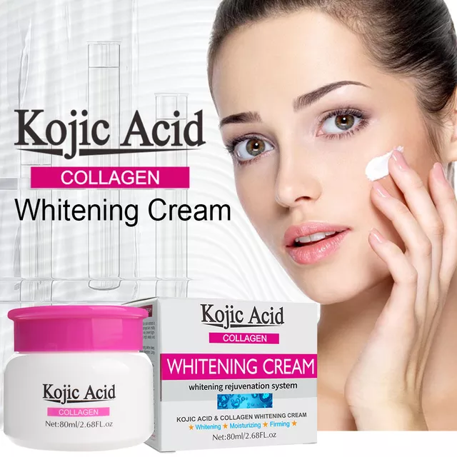 Kojic Acid Collagen Whitening Cream Dark Black Skin Lightening Intimate Body