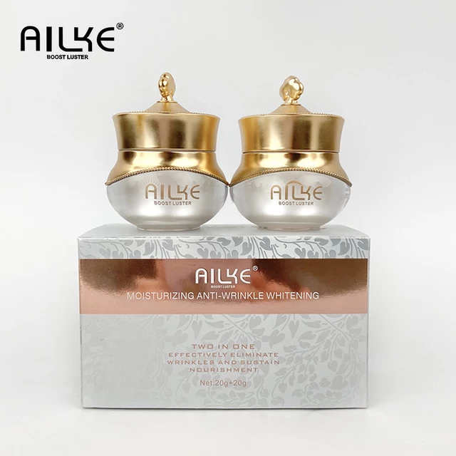 Ailke Day & Night Organic Face Cream Set for Anti-Aging & Spot Fading wrinkles