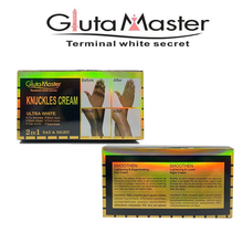 Load image into Gallery viewer, Gluta Master Terminal White Secret Knuckles ultralight white lightening. 2 in 1
