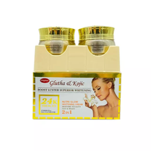 Load image into Gallery viewer, Super  whitening  24k gold day and night beauty  cream Glutathion and Kojic.
