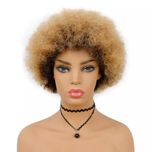 Load image into Gallery viewer, Kinky-Curly Afro Wig Human Hair Wigs Brazilian Short afro wig
