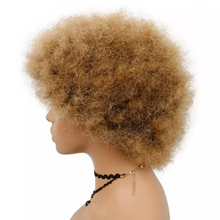 Load image into Gallery viewer, Kinky-Curly Afro Wig Human Hair Wigs Brazilian Short afro wig
