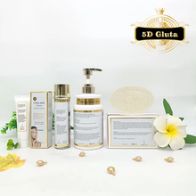 Load image into Gallery viewer, Whitening extra collagen set,lotion,serum,face cream soap ,and tube,for whitening/bleaching ,anti scar,stretch,green vein,
