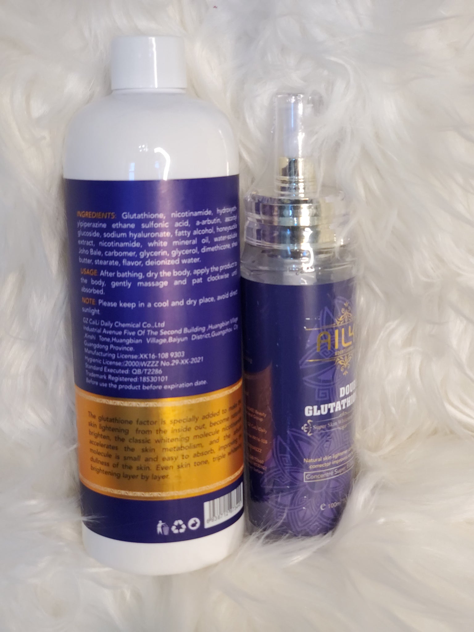 ailke double glutathione injection Private Label Oem Skin Care Set Double-glutathione Whitening Serum Dark Spot Face Cream Black Skin Soap Bleaching Body Lotion Best Selling 7 Days Whitening