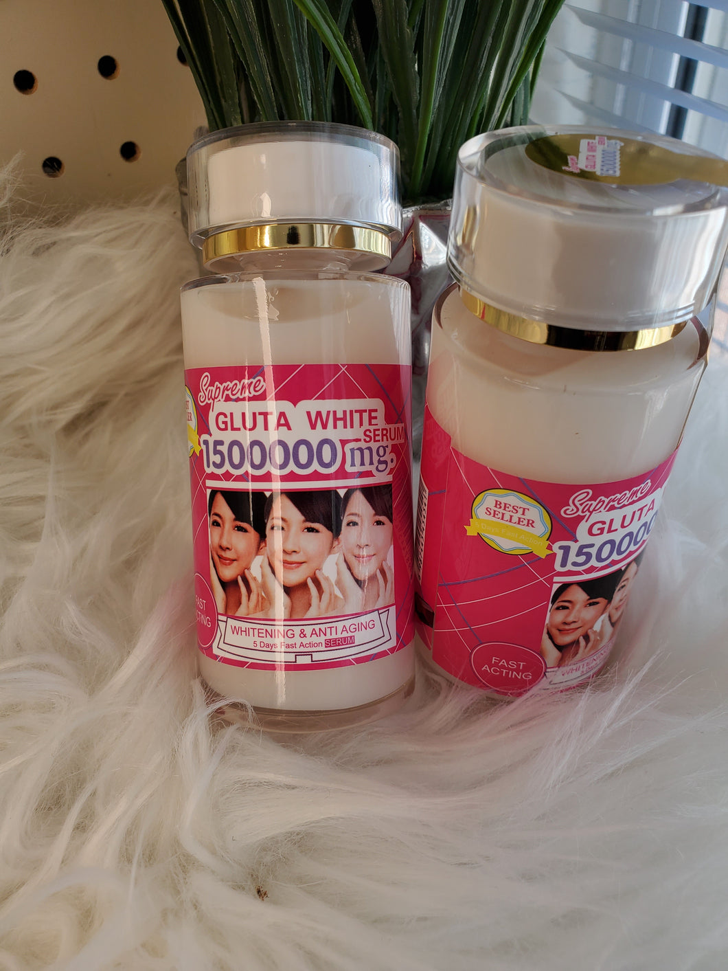 100% original  Supreme WHITE GLUTA. V Shape Face & Whitening serum