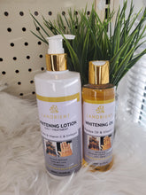Load image into Gallery viewer, Whitening Oil with papaya and vitamin c for dark spots, knuckle,dull skin, set
