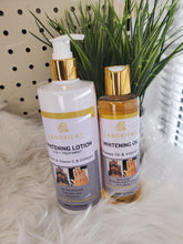 Load image into Gallery viewer, Whitening Oil with papaya and vitamin c for dark spots, knuckle,dull skin, set
