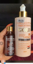 Load image into Gallery viewer, 2 In 1 Pure Egyptian GOLD whitening lotion 300ml authentic purec!!!
