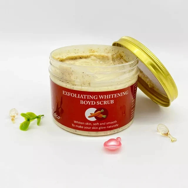 Gluta coco strong whitning carrot body scrub