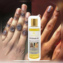 Load image into Gallery viewer, Whitening Oil with papaya and vitamin c for dark spots, knuckle,dull skin,..
