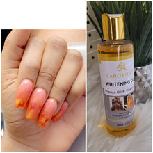 Load image into Gallery viewer, Whitening Oil with papaya and vitamin c for dark spots, knuckle,dull skin,..
