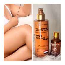 Load image into Gallery viewer, Pure Egyptian gold maxi tone body lotion 300ml + pure Egyptian whitening serum

