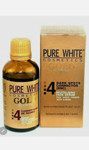 Load image into Gallery viewer, PURE WHITE GOLD SERUM fast action black spot remover. Fast whitening serum.
