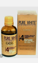 Load image into Gallery viewer, PURE WHITE GOLD SERUM fast action black spot remover. Fast whitening serum.
